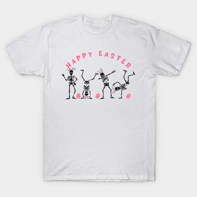 Dancing Skeleton Easter , Funny Easter T-Shirt by MZZART